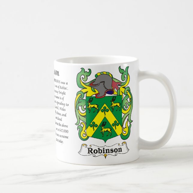 Robinson Family Coat of Arms mug (Right)