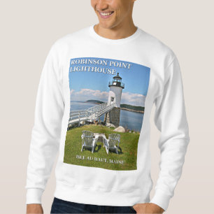 Robinson Point Lighthouse, Isle Au Haut, Maine Sweatshirt