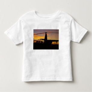 Robinson R44 helicopter at sunset Toddler T-Shirt