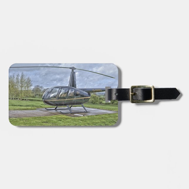 Robinson R44 helicopter Luggage Tag (Front Horizontal)