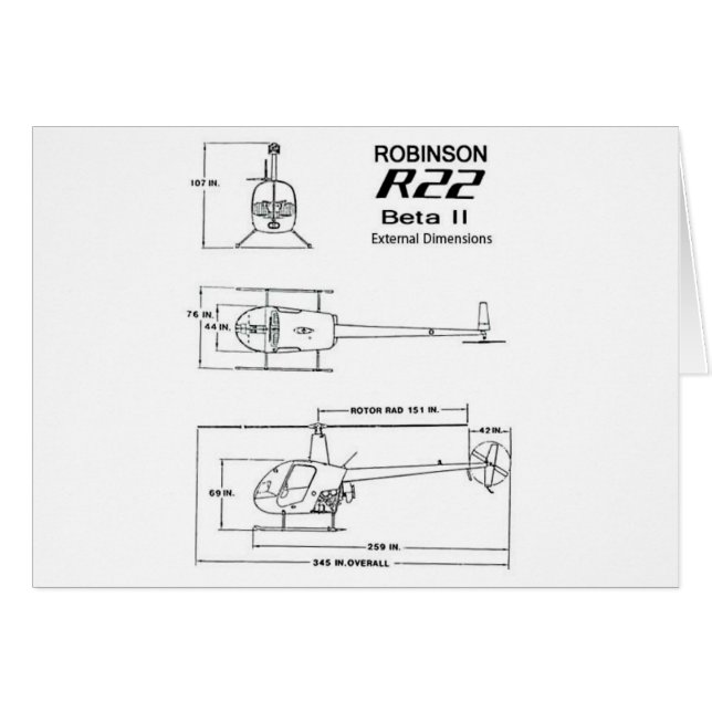 Robinson R-22 (Front Horizontal)