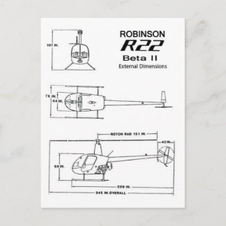 Robinson R-22 Postcard