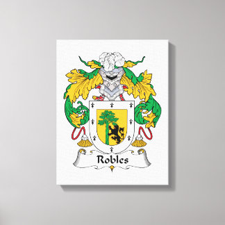 Robles Family Crest Canvas Print