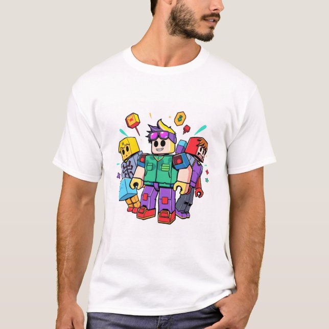  Roblox – Retro Gaming Style T-Shirt (Front)