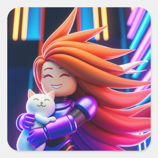 Roblox  T-Shirt Square Sticker (Front)