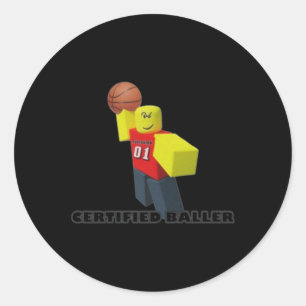 Robloxian Certified Baller  Classic Round Sticker