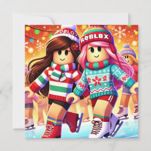 Robloxo's Teen Girls Warm Christmas Card