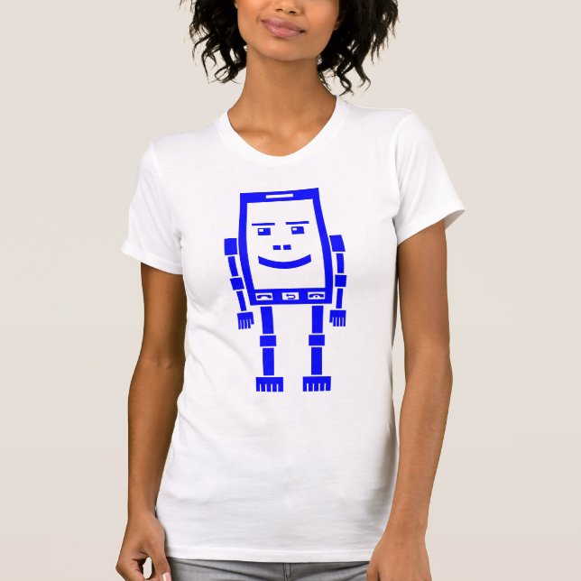Robo Phone - Blue T-Shirt (Front)