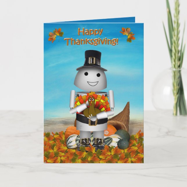 Robo-x9 Celebrates Thanksgiving Holiday Card (Front)