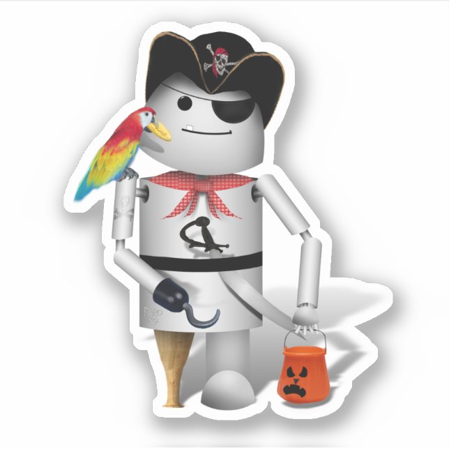 Robo-x9 Robot Pirate Halloween (Front)
