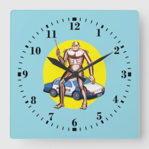 Robocop Square Wall Clock