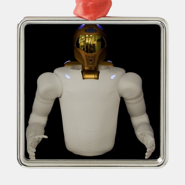 Robonaut 2, a dexterous, humanoid astronaut hel 5 metal tree decoration (Front)