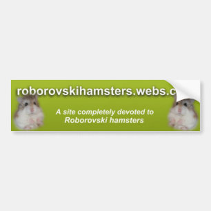 Roborovskihamsters - Bumper sticker 2