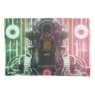 Robot 1 grey standard pillowcase