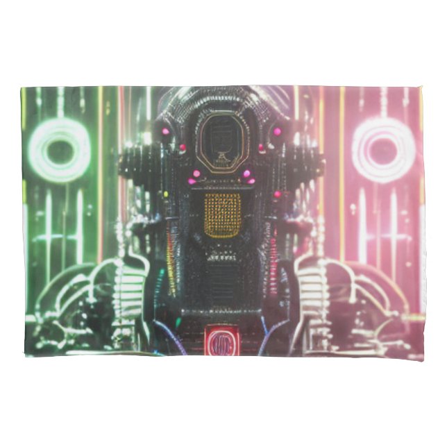 Robot 1 grey standard pillowcase (Front)