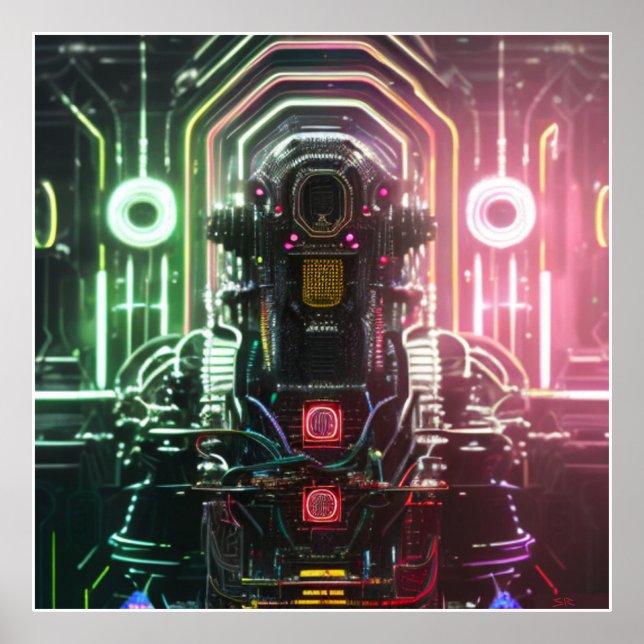 Robot 1 matte poster (Front)