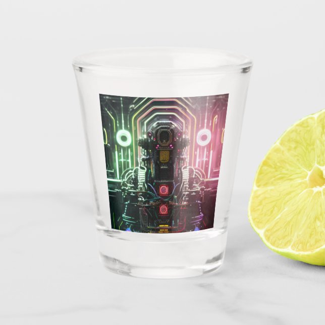 Robot 1 shot glass (Front)