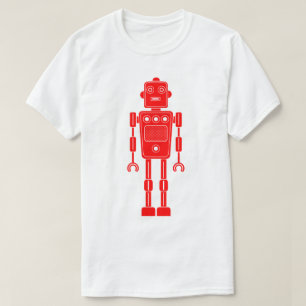 Robot 270620/011 - Red and White T-Shirt