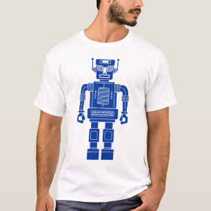 Robot 270620/04 - Navy Blue and White T-Shirt
