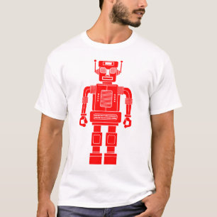 Robot 270620/04 - Red and White T-Shirt