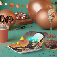Robot 2 square paper plates