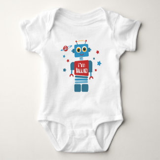 Robot 2nd Birthday Baby Bodysuit