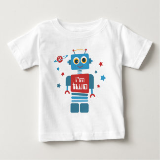 Robot 2nd Birthday Baby T-Shirt
