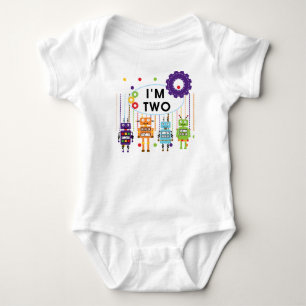 Robot 2nd Birthday tshirts and Gifts
