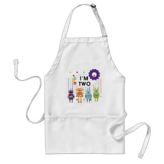 Robot 2nd Birthday tshirts and Gifts Standard Apron