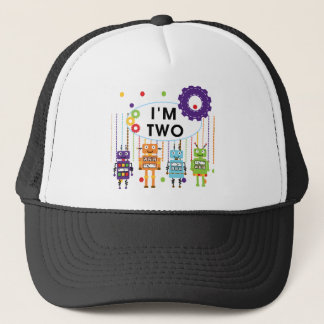 Robot 2nd Birthday tshirts and Gifts Trucker Hat
