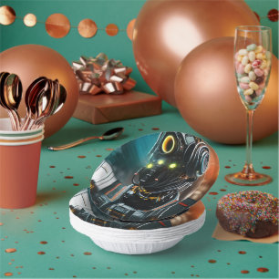Robot 3 paper bowls plate