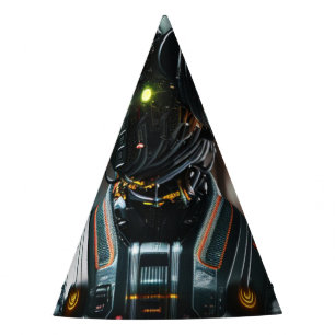 Robot 3 party hats