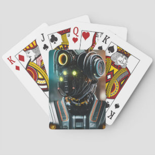 Robot 3 Poker playing cards