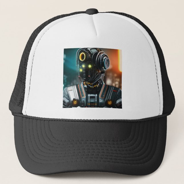 Robot 3 trucker hat (Front)