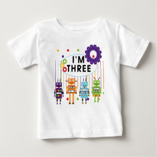 Robot 3rd Birthday T shirts and Gifts