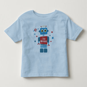 Robot 3rd Birthday Toddler T-Shirt