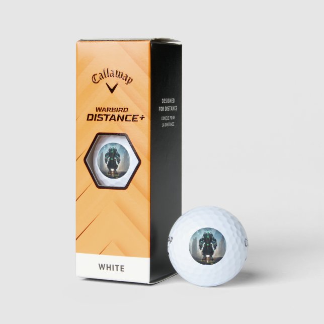 Robot 4 Callaway Warbird golf balls 3 pk (Packaging)