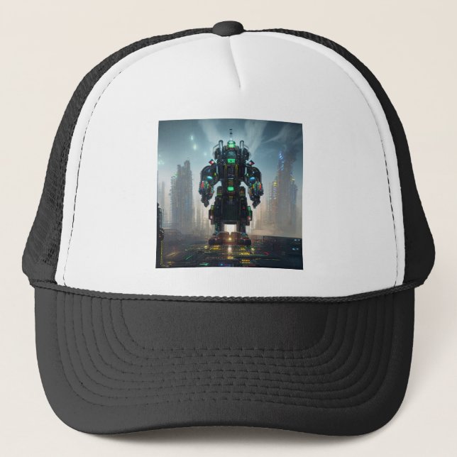Robot 4 trucker hat (Front)