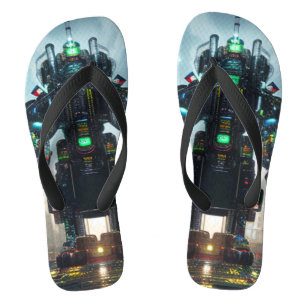 Robot 4 wide flip flops