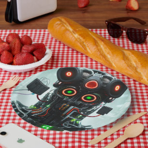 Robot 5 large paper plates
