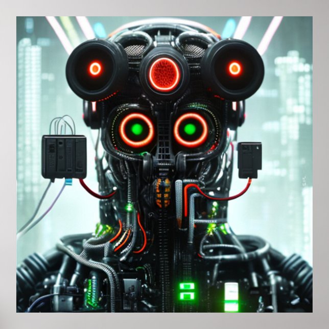 Robot 5 matte poster (Front)