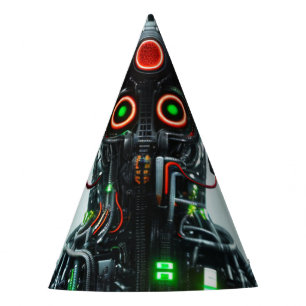 Robot 5 party hats