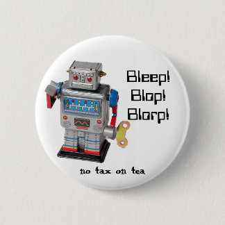 Robot 6 Cm Round Badge
