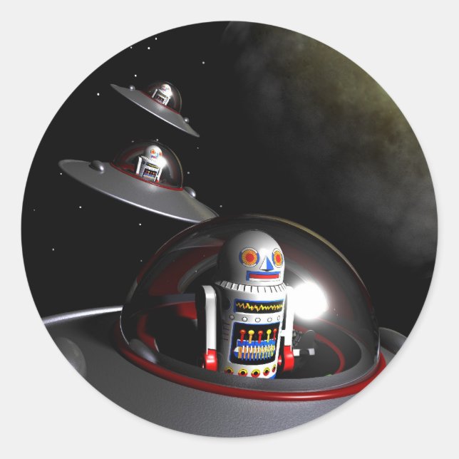 ROBOT - 7 Saucers Sticker (Front)