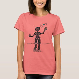 Robot And Kitten Are Friends T-Shirt