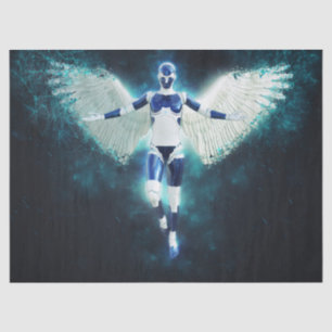 robot angel tissue paper