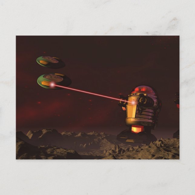 Robot Attack 2 Postcard (Front)