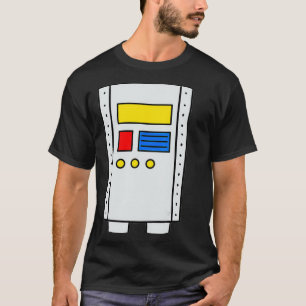 Robot Body Costume Easy Halloween Funny Gift Cute T-Shirt