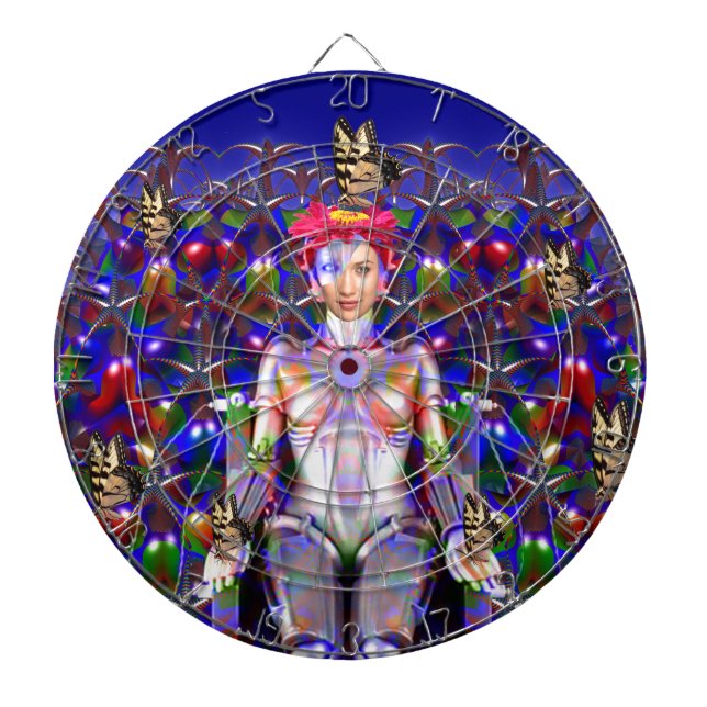 Robot Butterfly Dartboard (Front)
