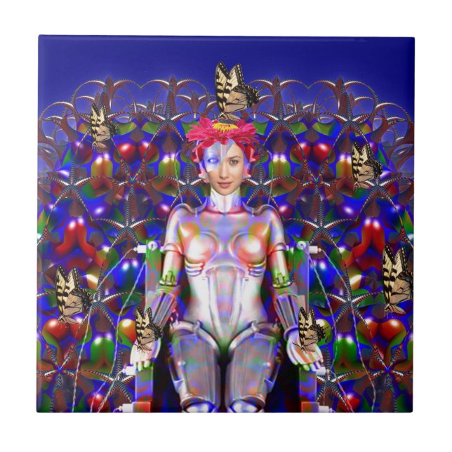 Robot Butterfly Tile (Front)